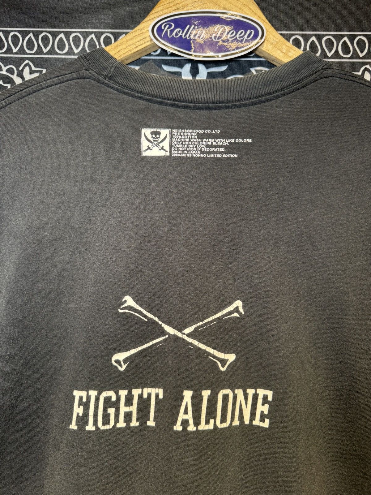 Neighborhood × Vintage Neighborhood Fight Alone Tee Size US L / EU 52-54 / 3 - 4 Thumbnail