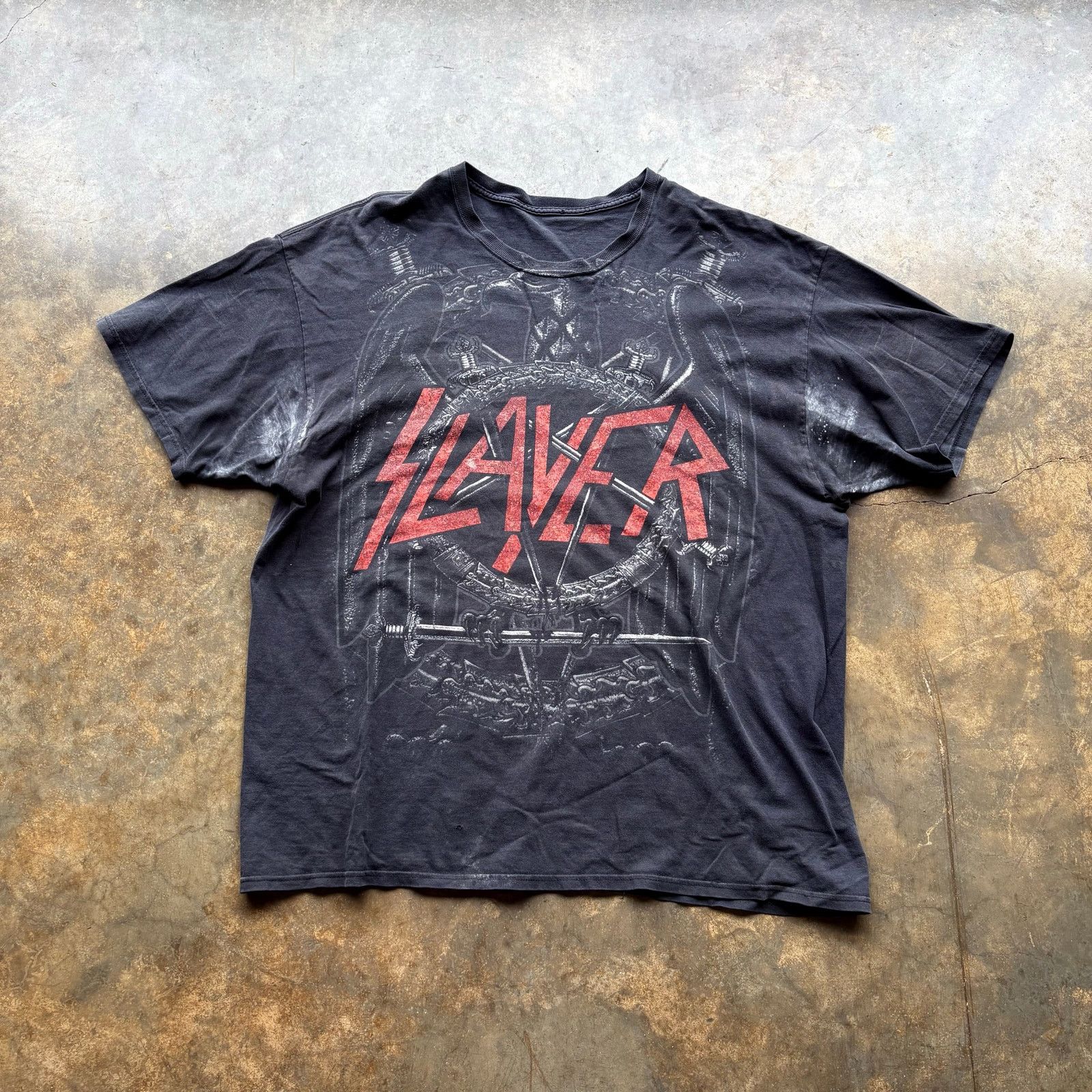 Slayer Vintage Y2K Super Faded Slayer T-shirt Size US L / EU 52-54 / 3 - 1 Thumbnail
