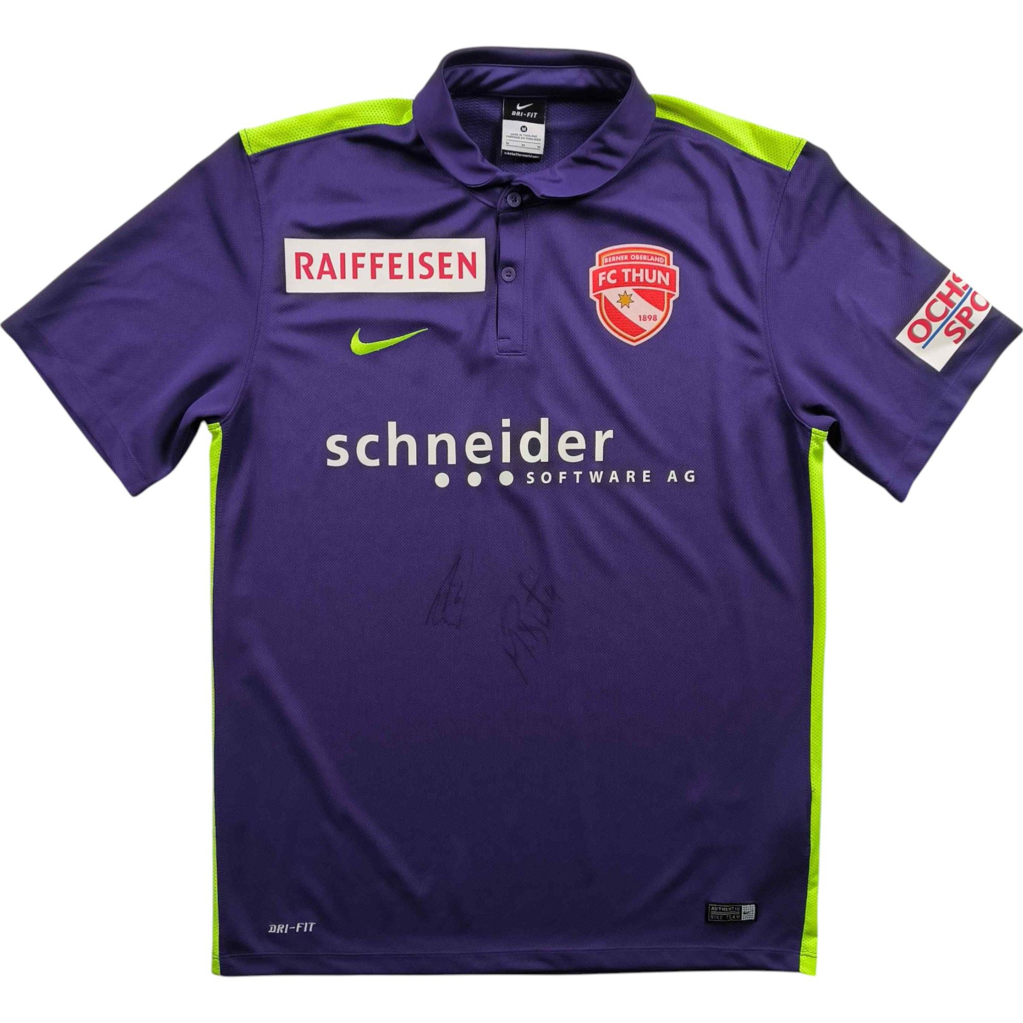 Nike SIGNED FC Thun 2015-16 Nike away football jersey size M Size US M / EU 48-50 / 2 - 1 Thumbnail