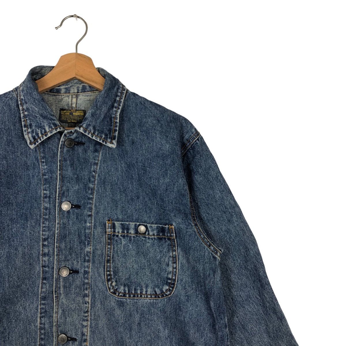 Buzz Rickson's 🔥80’s Denim Work Hikory Chore Jacket Valman Size US M / EU 48-50 / 2 - 7 Thumbnail