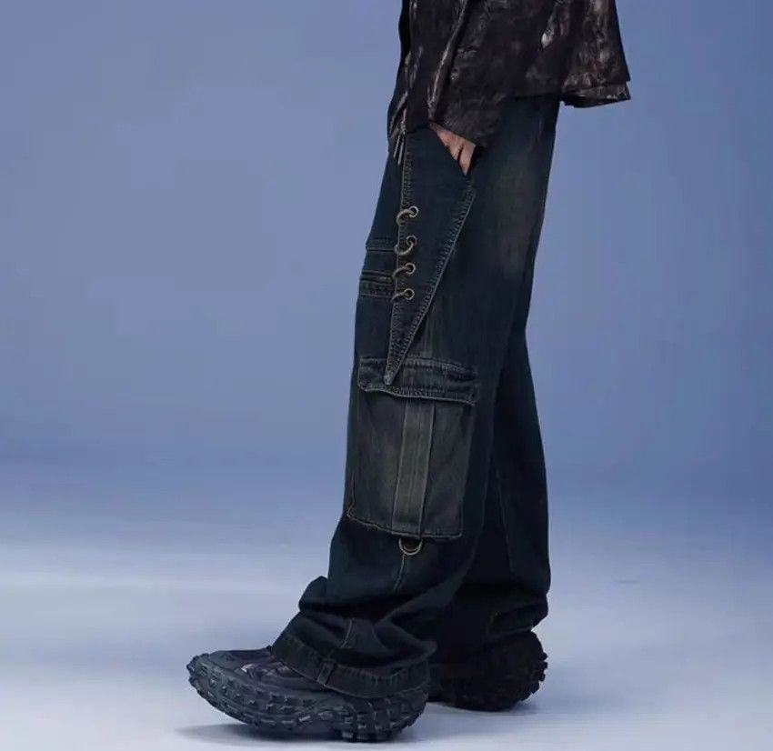 Designer × Japanese Brand Vintage Hip Hop Street Style Loose Casual Pants Size US 31 - 2 Thumbnail
