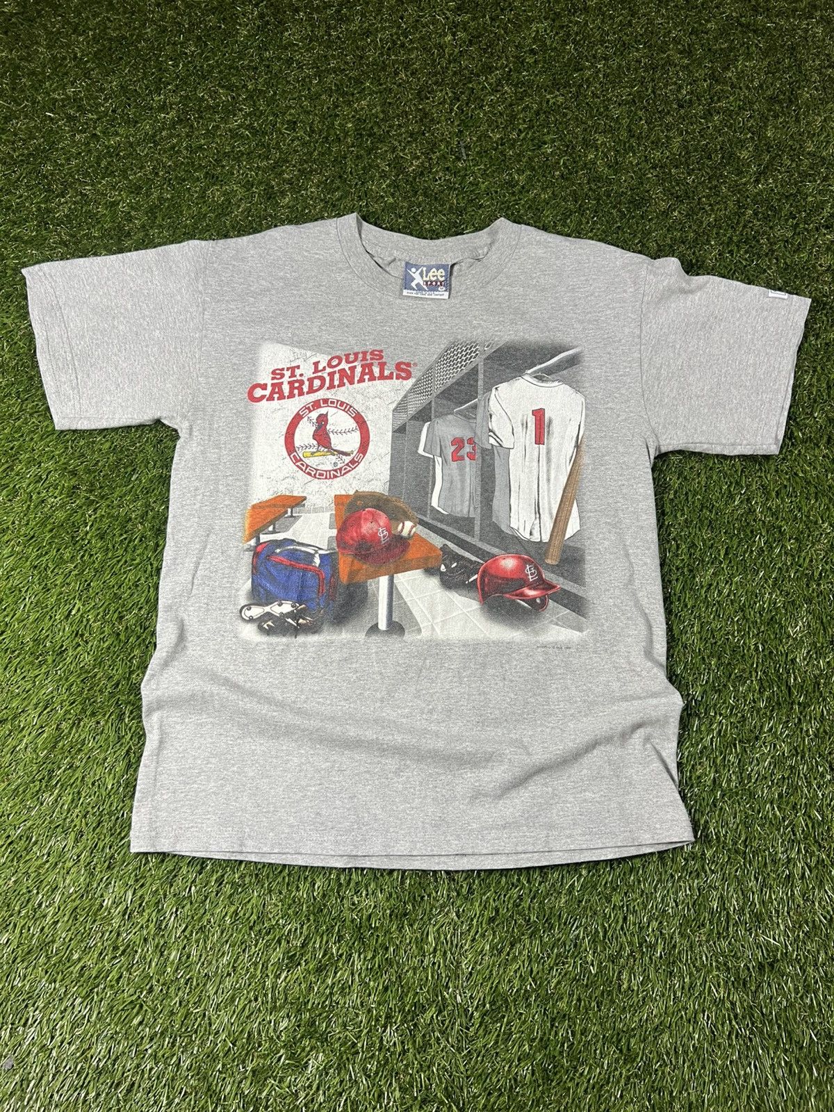 Nutmeg Vintage 90s St Louis Cardinals Dugout Graphic Baseball Tee Size US M / EU 48-50 / 2 - 1 Thumbnail