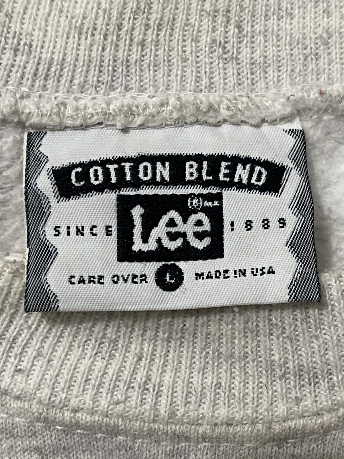 Vintage 90s Lee Spellout Big Logo Sweatshirts Size US L / EU 52-54 / 3 - 5 Thumbnail