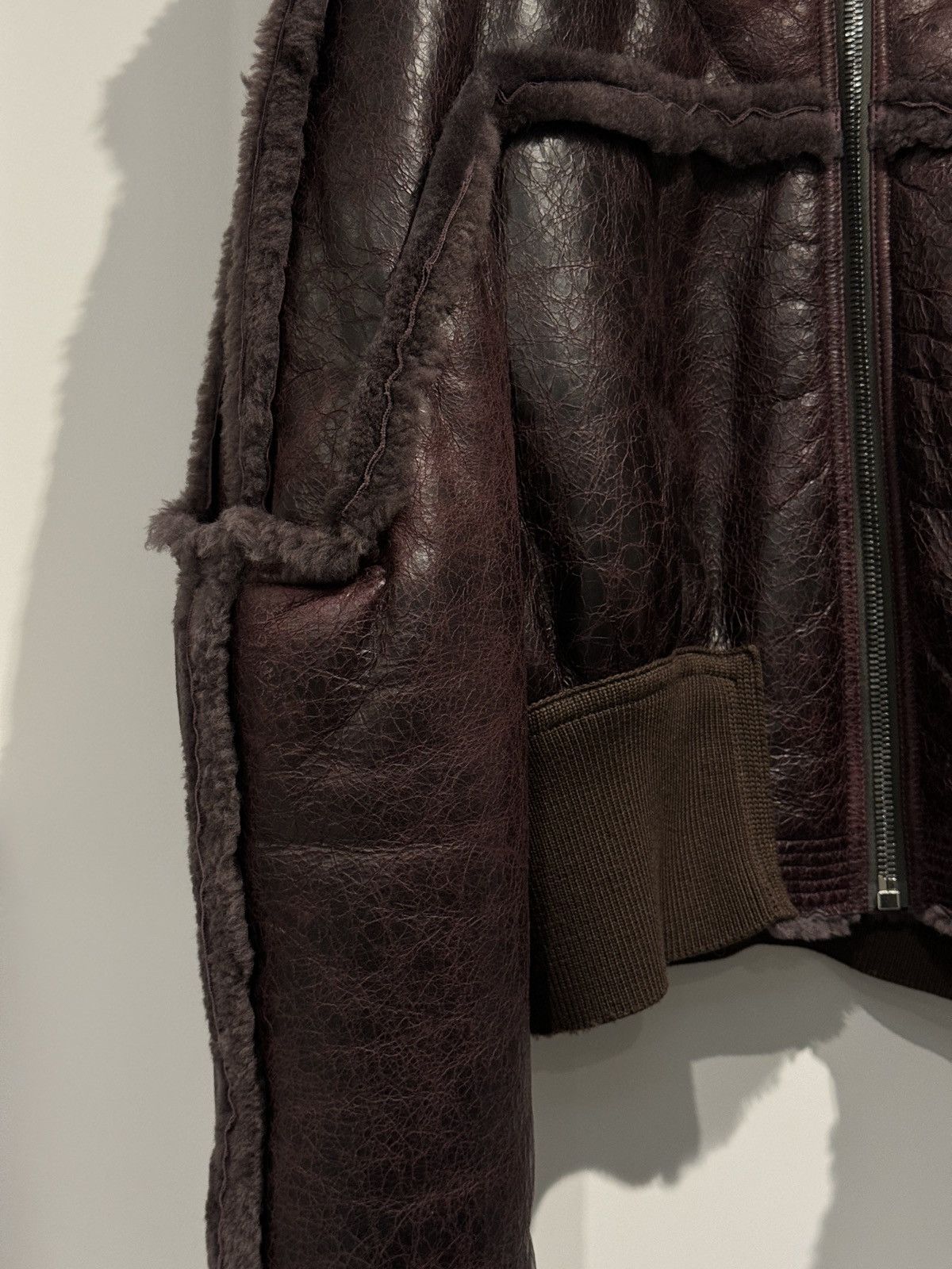 Rick Owens RICK OWENS SHEARLING GIRDERED BOMBER 48 Size US M / EU 48-50 / 2 - 8 Thumbnail