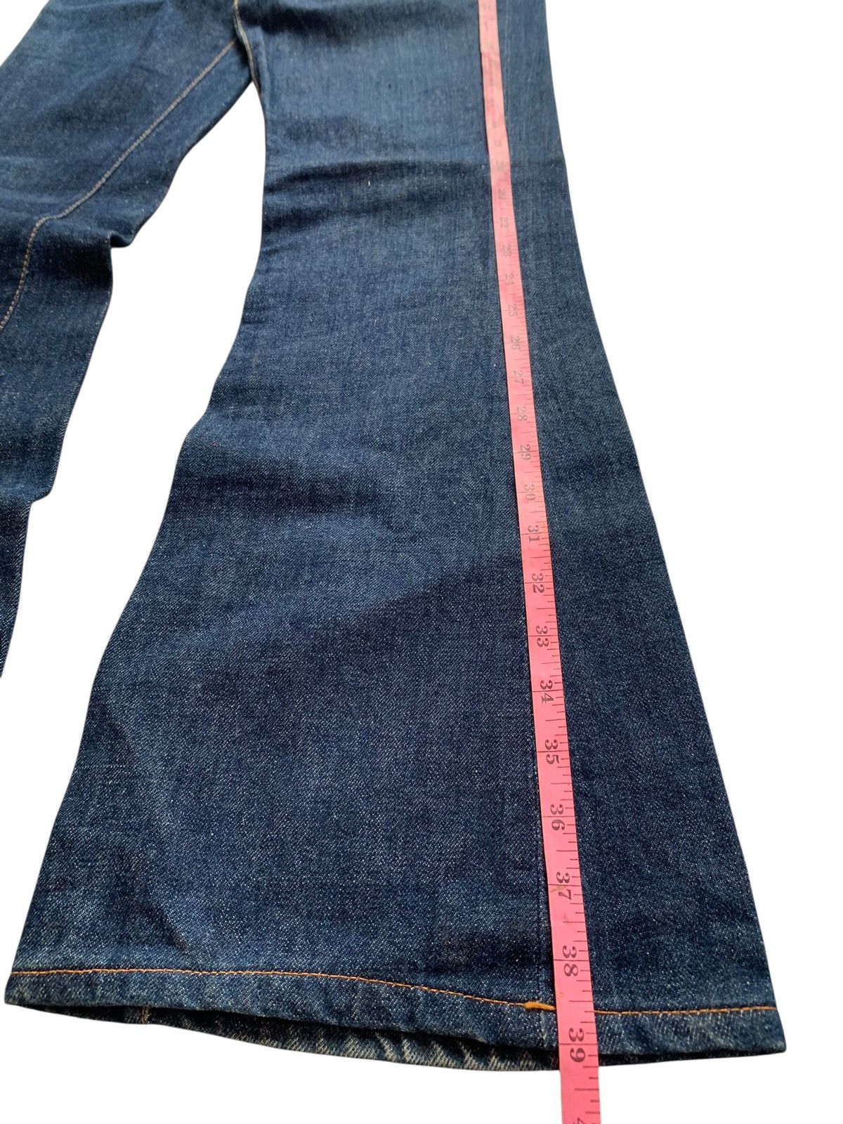 Vintage Vintage 70's Mr campbell Denim flared Pants Size 24" / US 00 / IT 34 - 6 Thumbnail