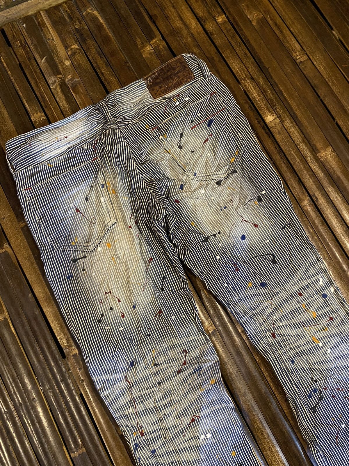 14th Addiction × 20471120 × If Six Was Nine VAROS DENIM PANTS Size US 34 / EU 50 - 4 Thumbnail