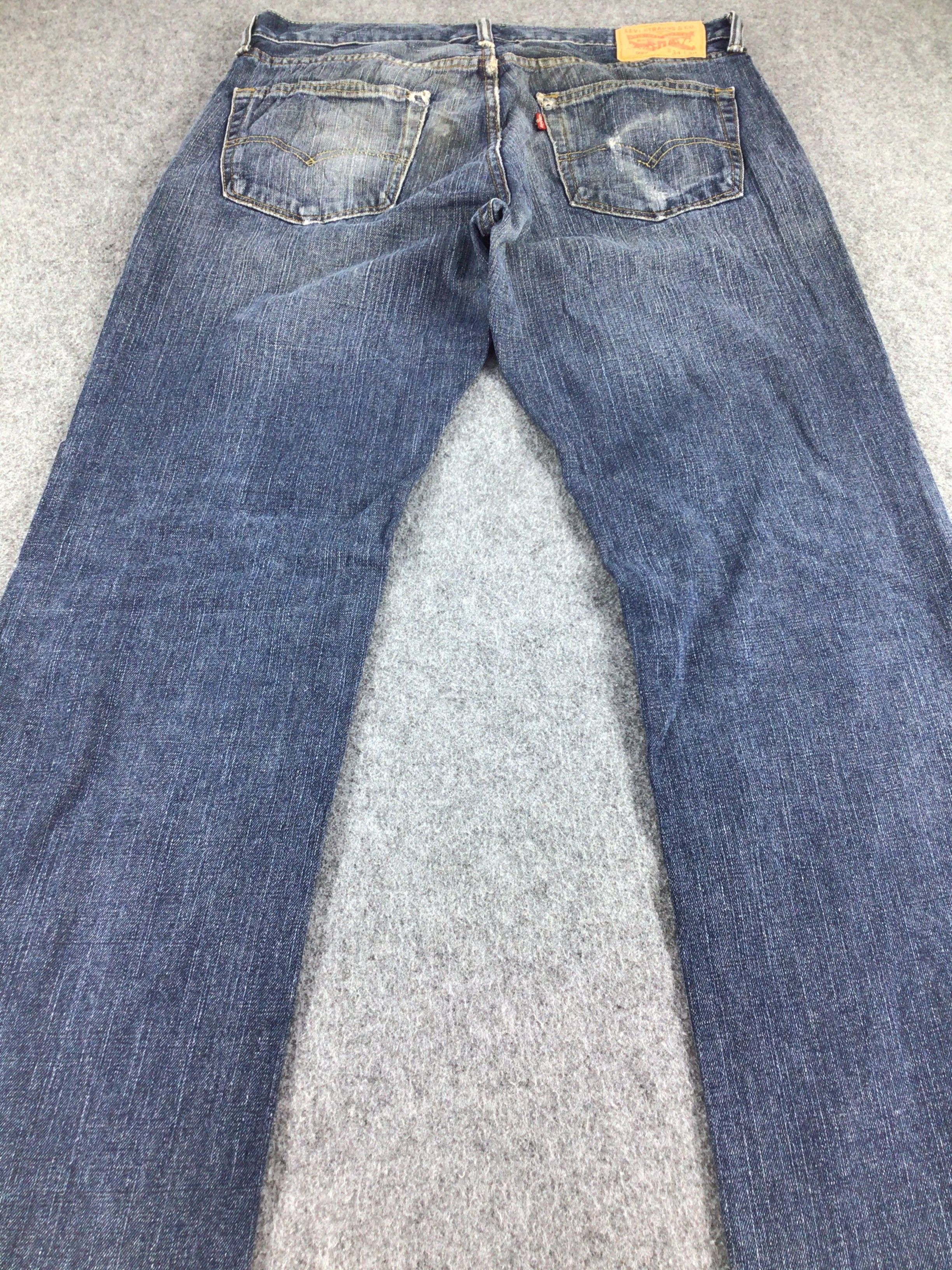 Levi's Vintage Levis 559 Jeans Blue Wash Denim -J475 Size US 35 - 4 Thumbnail