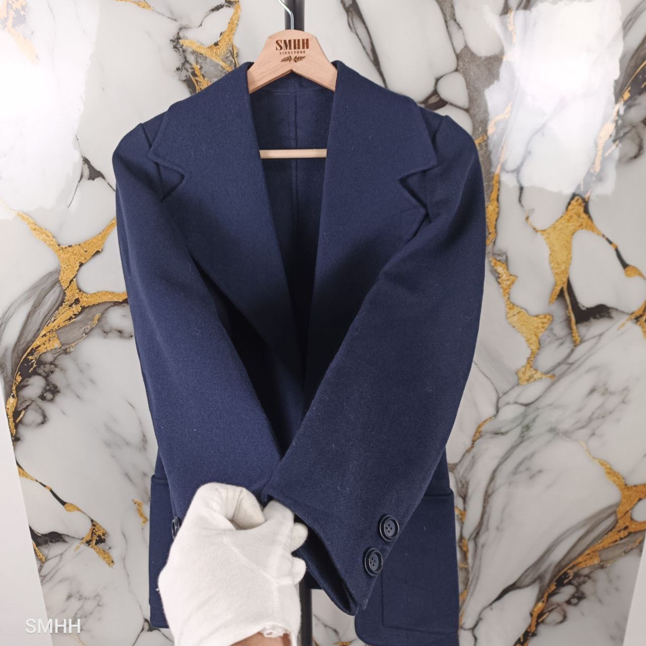 Agnona 🔥 Vintage AGNONA Navy Wool Jacket – Size 40 Size M / US 6-8 / IT 42-44 - 3 Thumbnail