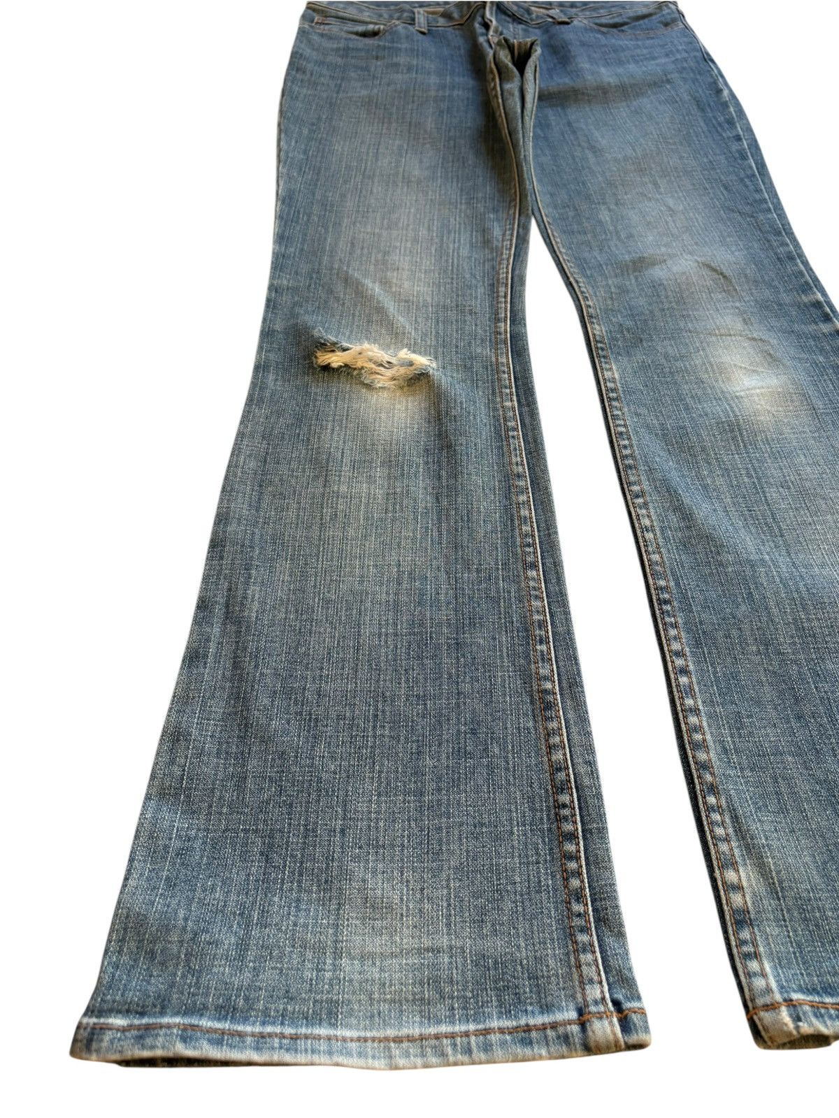 Japanese Brand Vintage Japanese Brand Mud Wash Distress Bootcut Flare Jeans Size US 31 - 6 Thumbnail