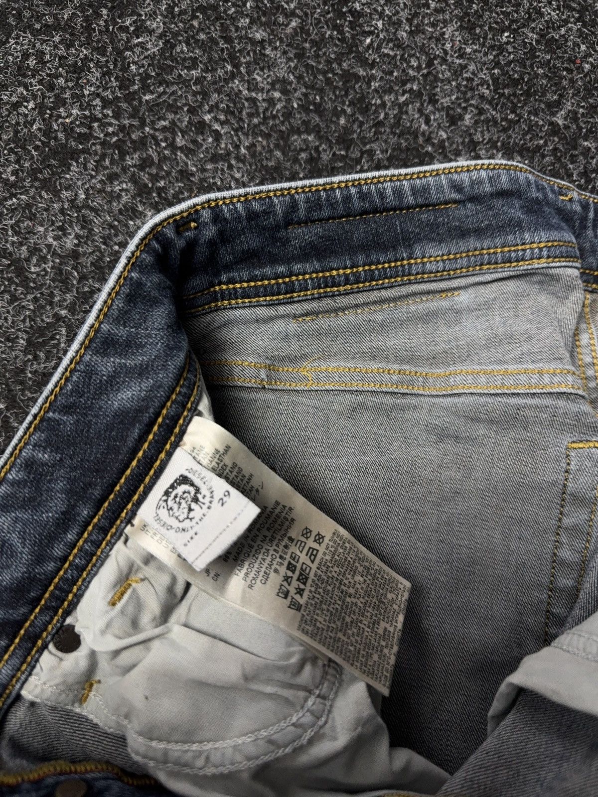 Diesel Vintage 00s Y2K Diesel Skinny SLEENKER-XDenim pants Jeans Size US 29 - 7 Thumbnail