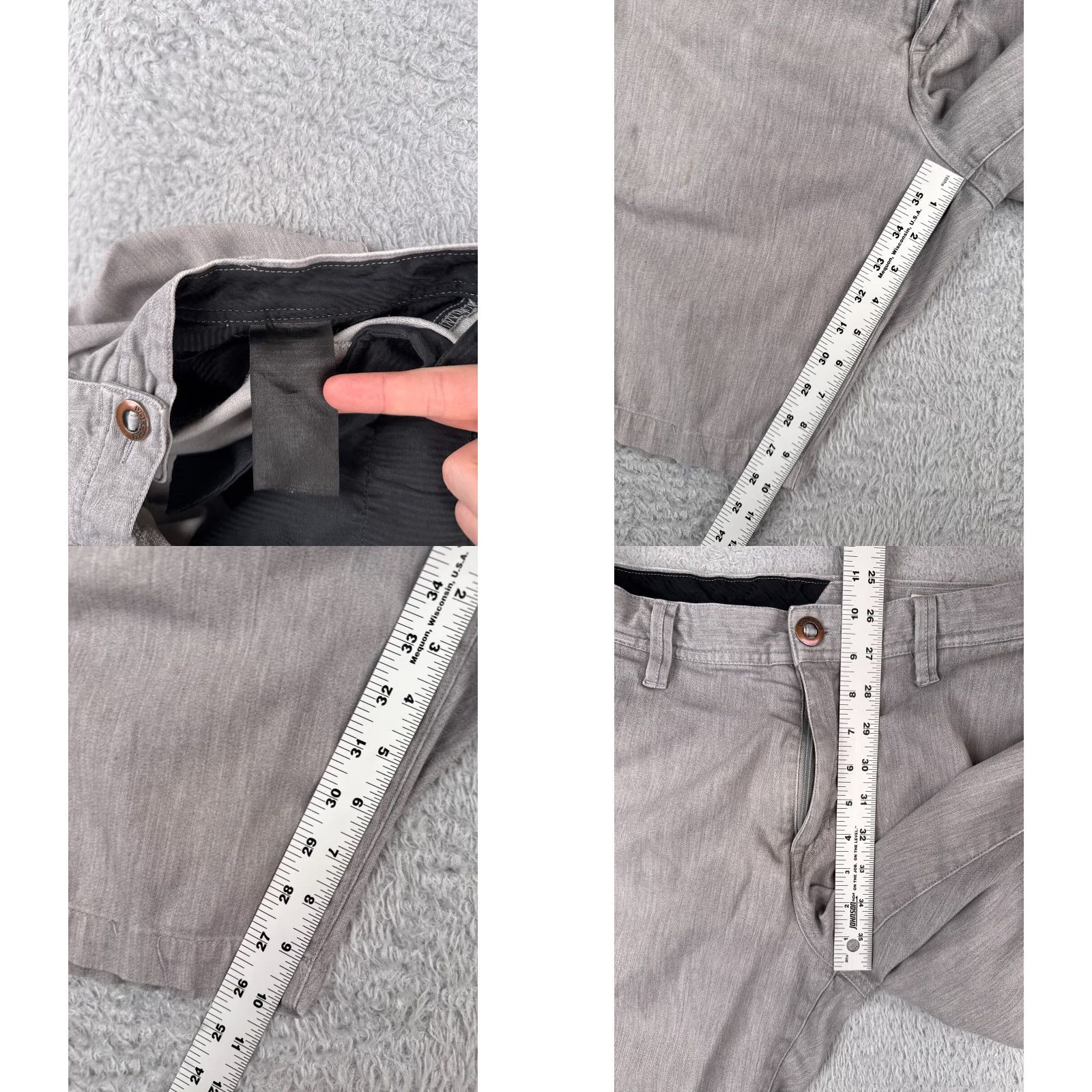 Volcom Volcom Men’s Chino Shorts 32 Gray Cotton Blend 10in Inseam Regular Fit Casual Skateboard Beach 90s Theme Mens Size US 32 / EU 48 - 8 Thumbnail