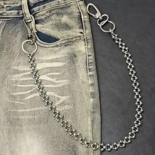 Jewelry Punk Waist Pants Chain Wallet Chain Keychain Size ONE SIZE - 6 Thumbnail
