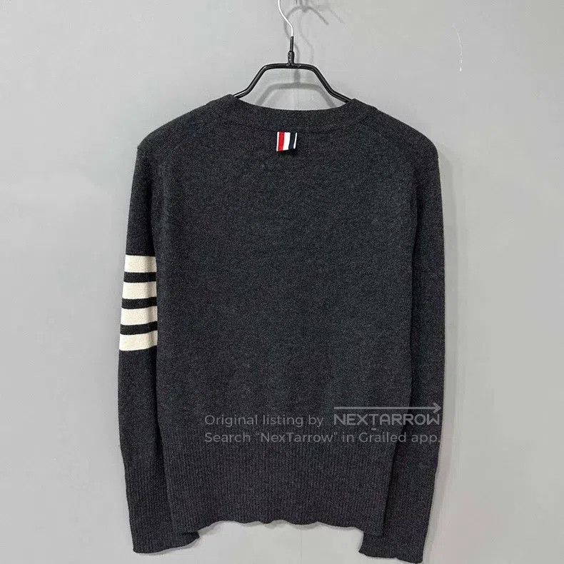 Thom Browne Thom Browne Dark Grey Classic Cashmere Open-Cardigan Size US XS / EU 42 / 0 - 3 Thumbnail