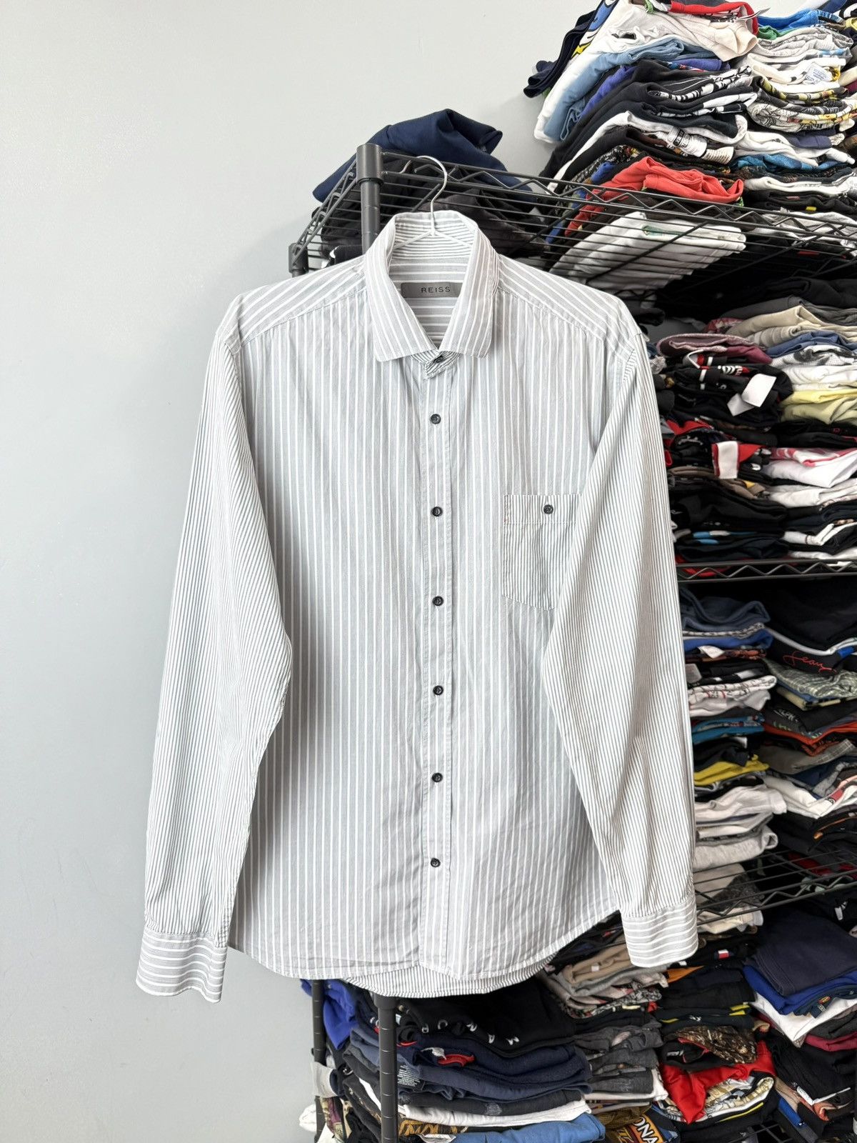 Reiss Striped Reiss Shirt Button Up Luxury Size US S / EU 44-46 / 1 - 1 Thumbnail