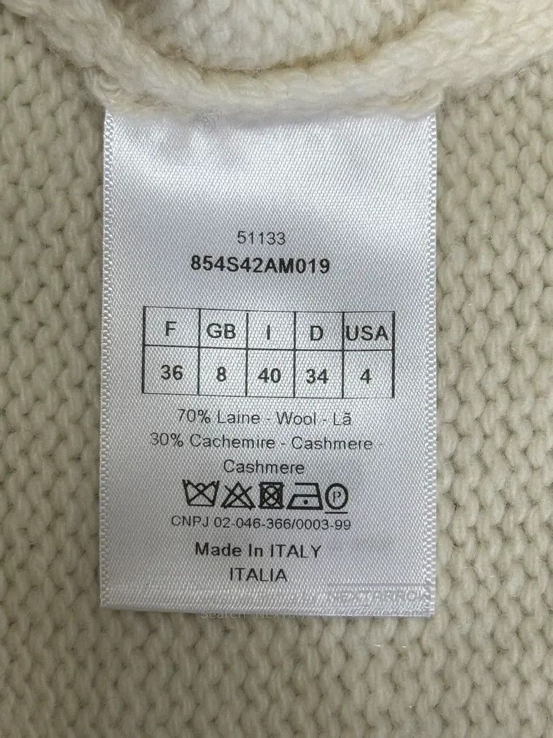 Dior Dior No. 8 slogan knitted sweater Size XS / US 0-2 / IT 36-38 - 8 Thumbnail