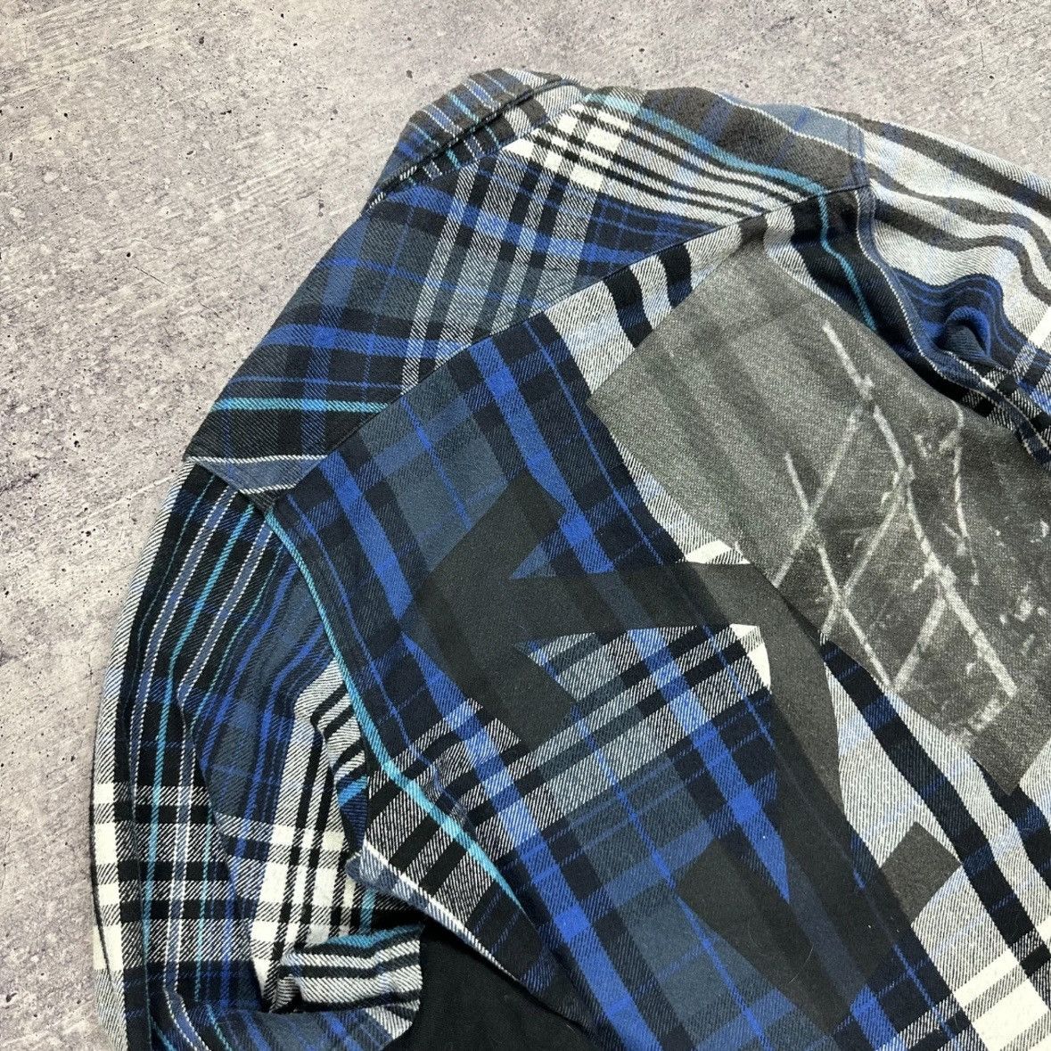 Off-White Off-White Flannel Shirt Patchwork Diagonal Arrows Graphic Size US S / EU 44-46 / 1 - 8 Thumbnail