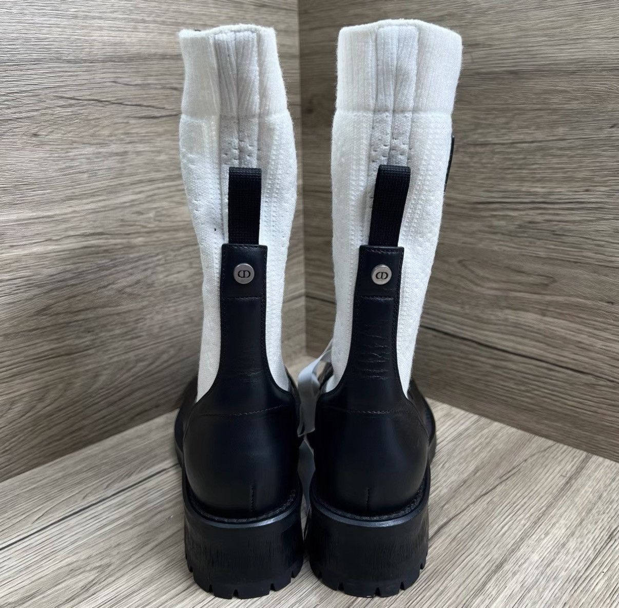 Dior Dior Diorland Black and White Lace-up Ankle Boots J41 Size US 8 / IT 38 - 5 Thumbnail