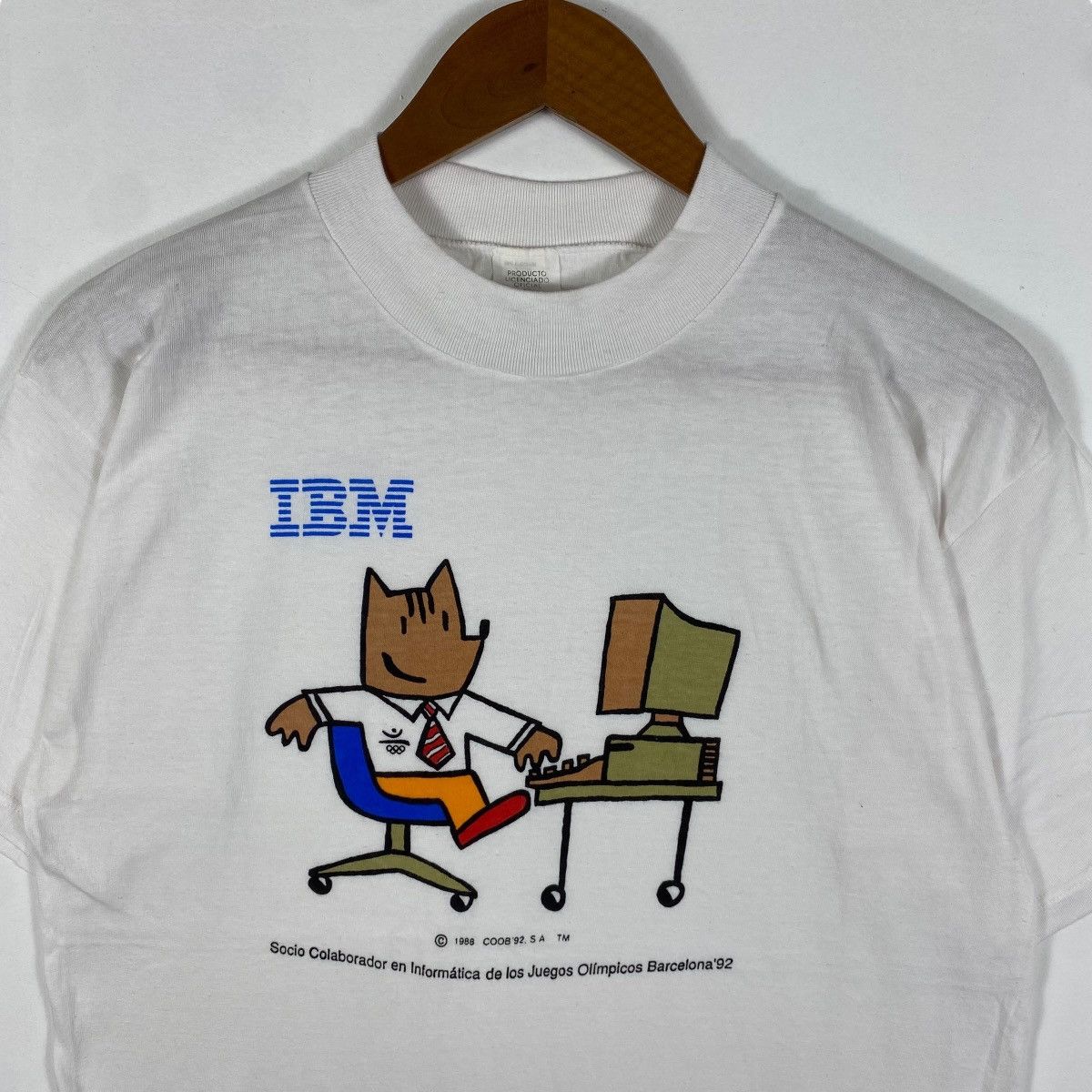Vintage Vintage 90's IBM Olympic Barcelona Partnership Graphic Size US XL / EU 56 / 4 - 2 Thumbnail