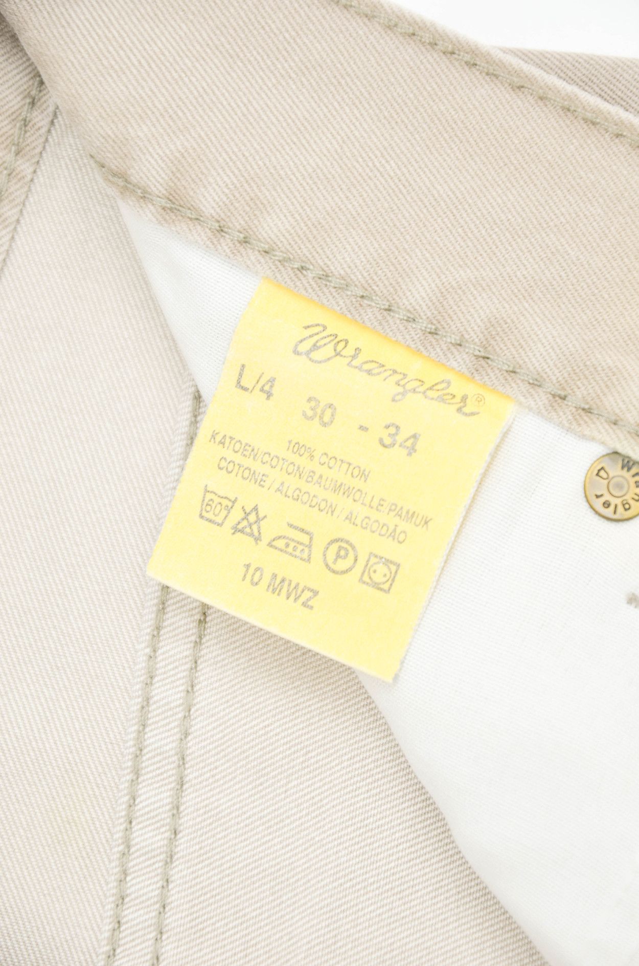 Vintage Wrangler Vintage Beige 10MWZ Cowboy Western Jeans size30 Size 30" / US 8 / IT 44 - 6 Thumbnail