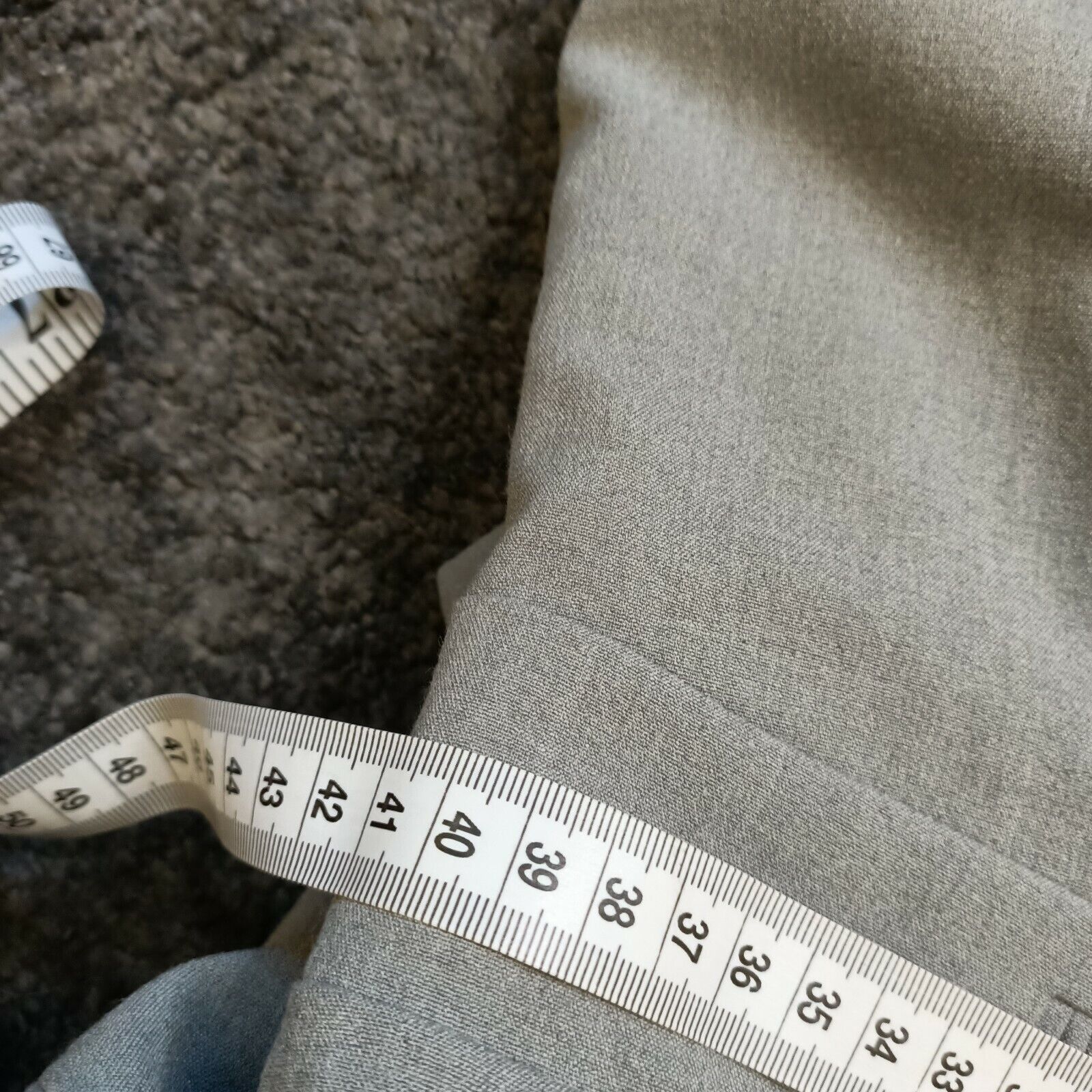 Designer × Marcs Marc New York Dress Grey Button Up Short Sleeve Size L / US 10 / IT 46 - 14 Thumbnail