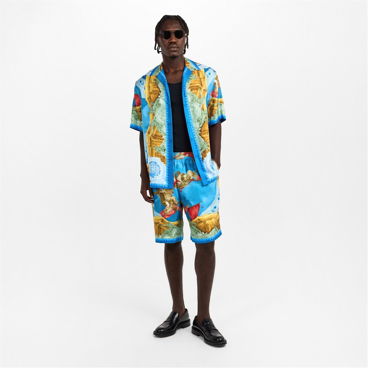 Versace o1g2r1mq0526 Woven Tracksuit Shorts in Multicolor Size US 30 / EU 46 - 6 Thumbnail