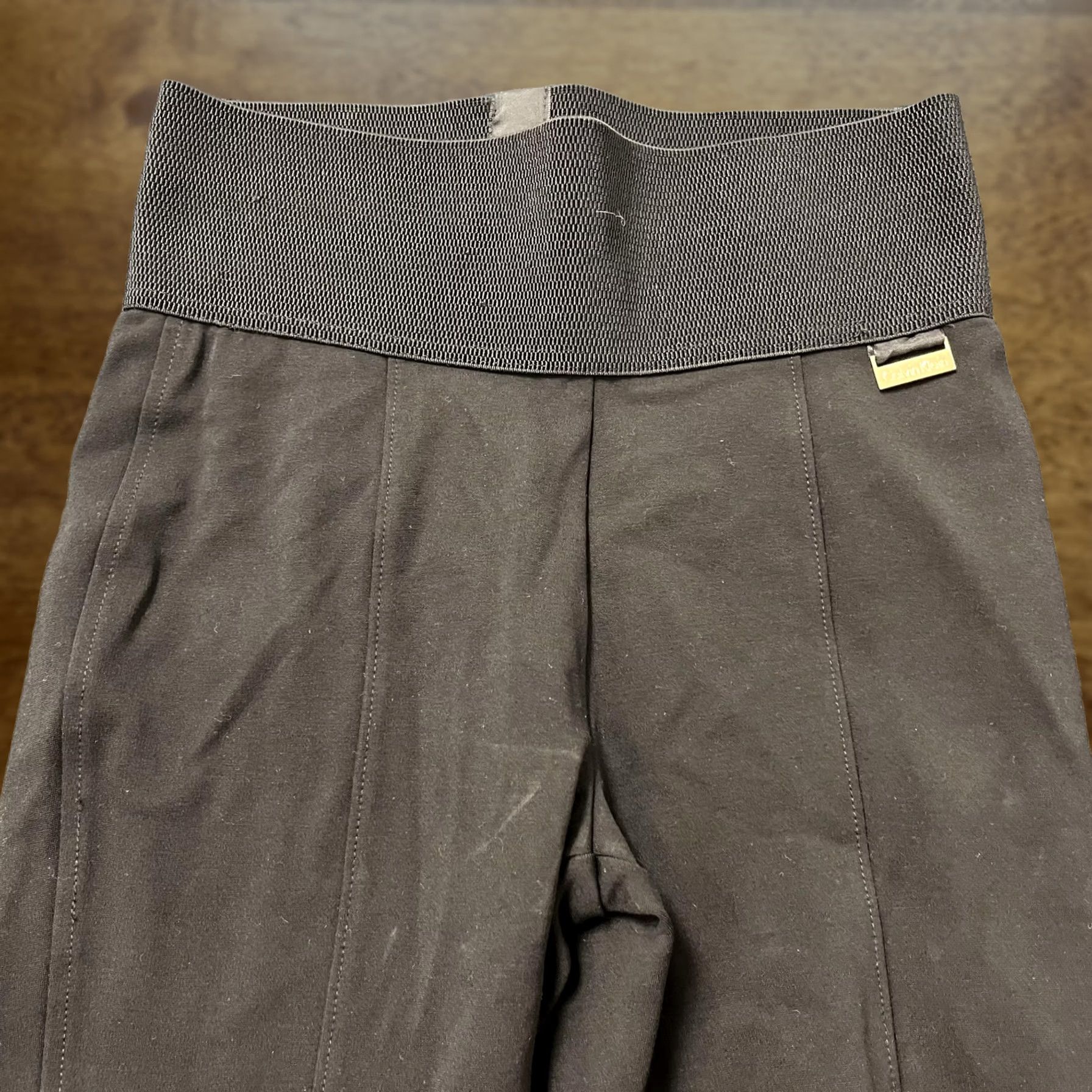 Calvin Klein Calvin Klein Leggings Womens XS Black Power Stretch High Rise Ankle Casual Size 26" / US 2 / IT 38 - 1 Thumbnail