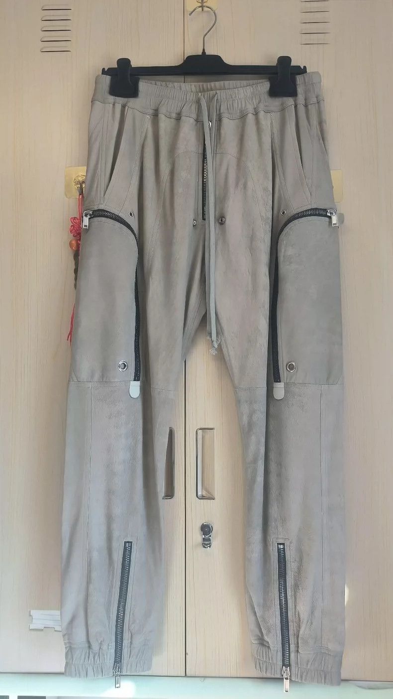 Rick Owens Rick Owens Five-Zipper Leather Pants Size US 31 - 1 Thumbnail