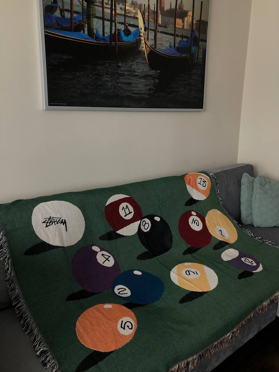 アウトドア寝具 STUSSY BILLIARDS BLANKET STUSSY BILLIARDS BLANKET