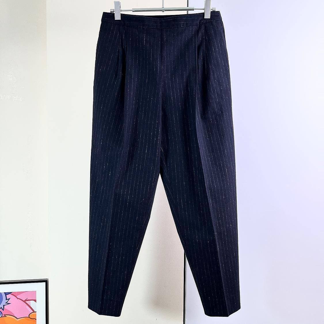 Maison Margiela Maison Margiela Pinstripe Casual Pants Size 42 Size US 26 / EU 42 - 1 Thumbnail