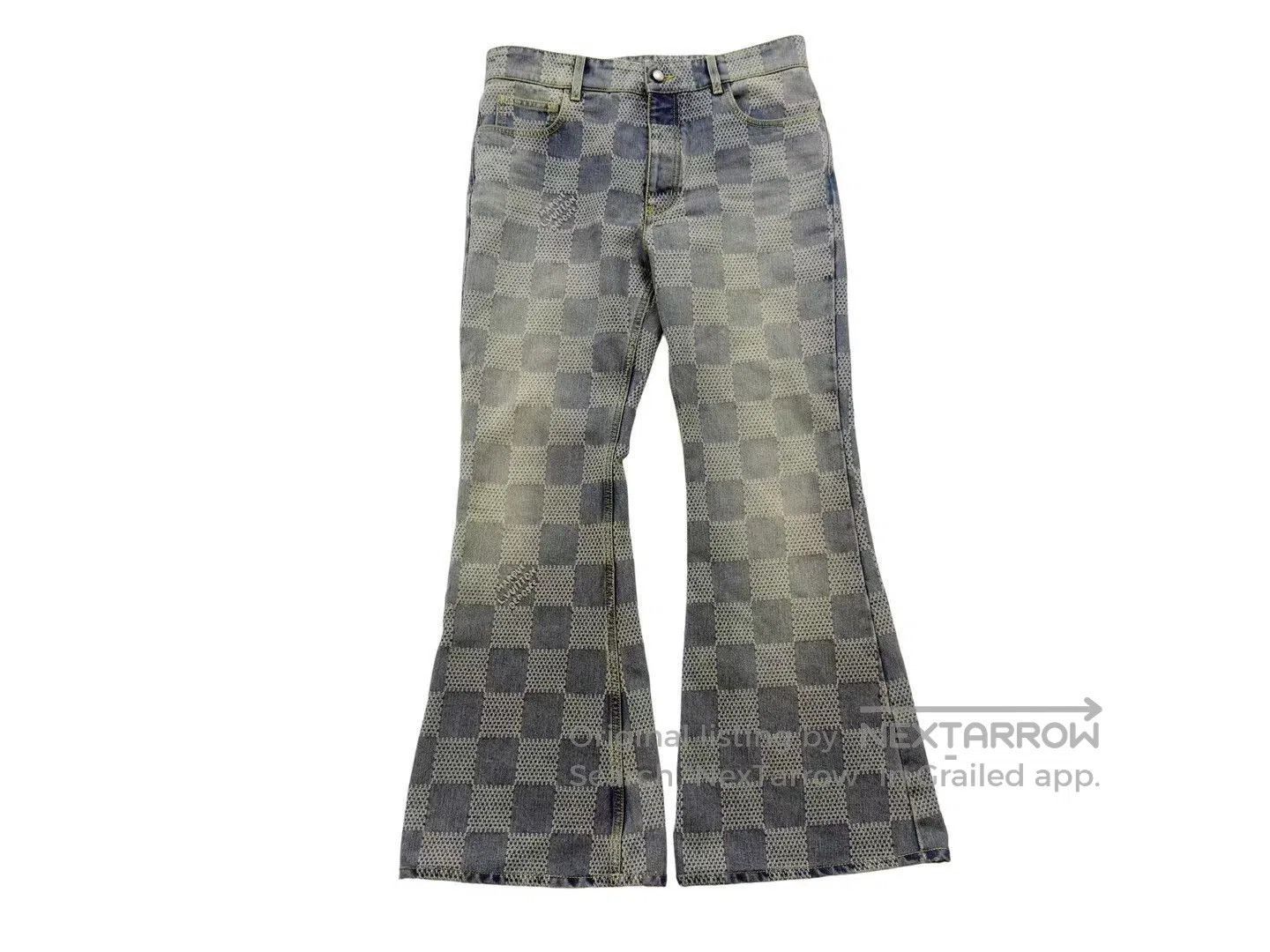 Louis Vuitton Louis Vuitton Pharrell Checkerboard Flared Jeans. Size US 32 / EU 48 - 1 Thumbnail