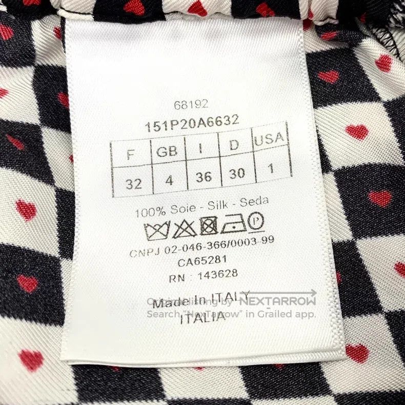 Dior Dior Colour block love plaid full print mulberry silk casu Size 42" / US 20 - 7 Thumbnail