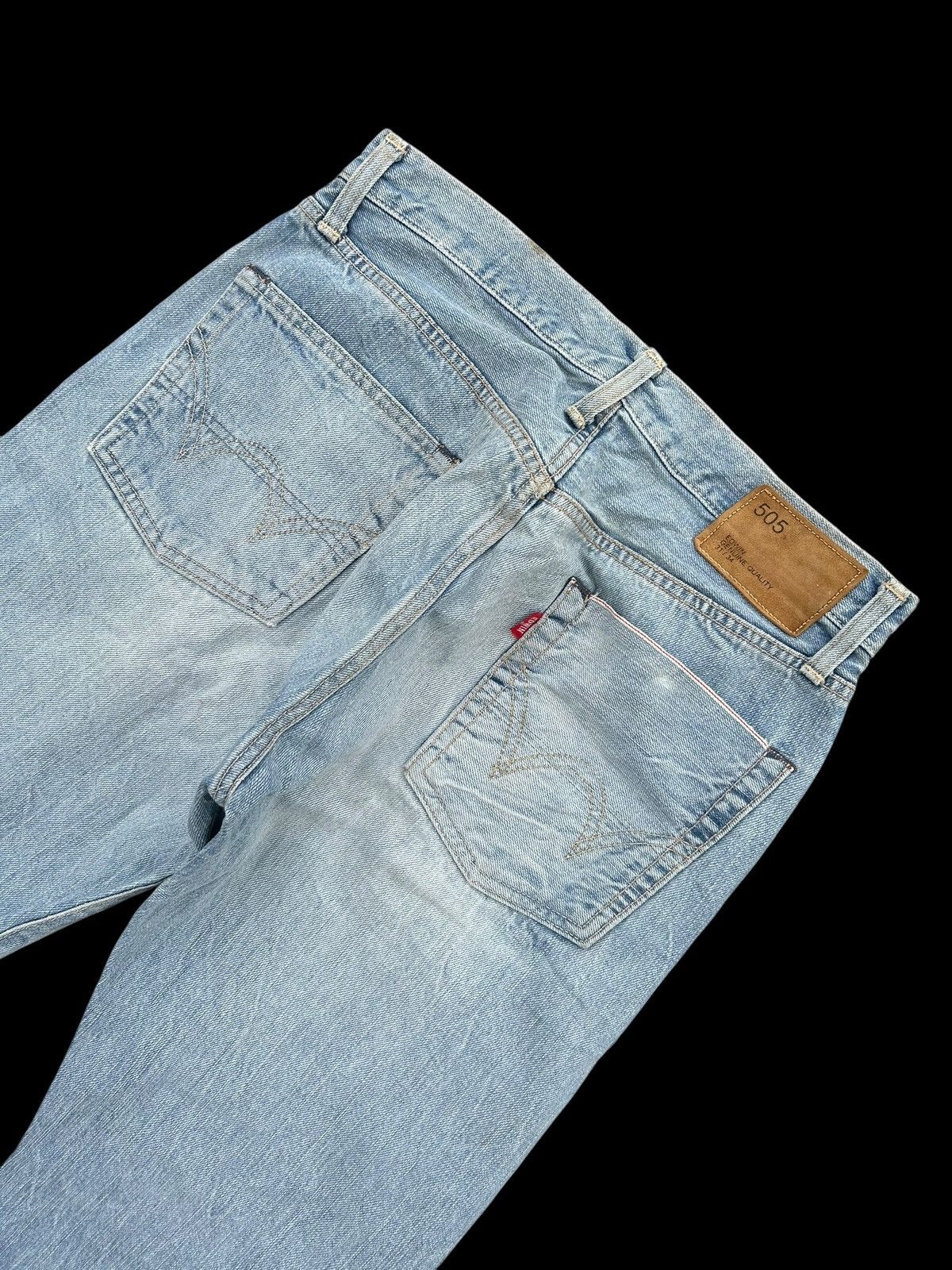 Edwin × If Six Was Nine × Kapital Flare💥Edwin Selvedge Distressed Japanese Punk grunge denim Size US 31 - 13 Thumbnail