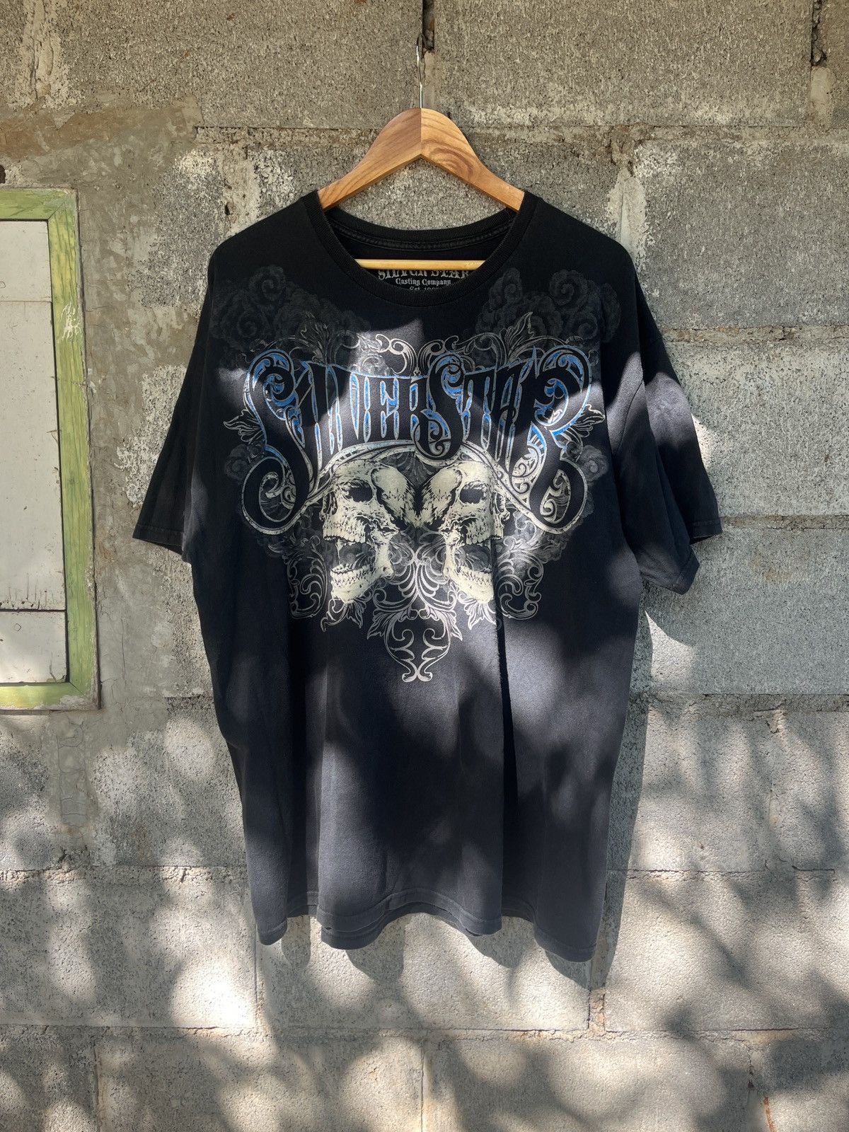 Vintage Silver star y2k tee Size US XL / EU 56 / 4 - 1 Thumbnail