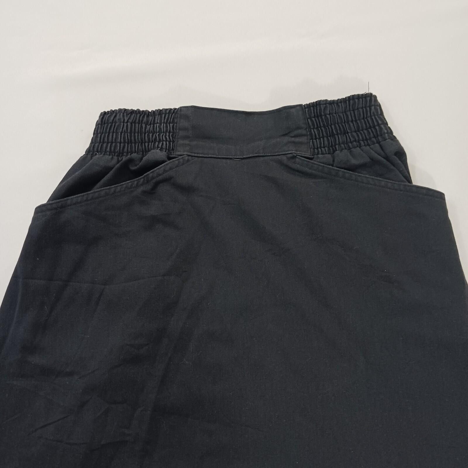 Other Vintage Anthony Collection Women BLK Elastic Waist Skirt 12 Size 34" / US 12 / IT 48 - 10 Thumbnail