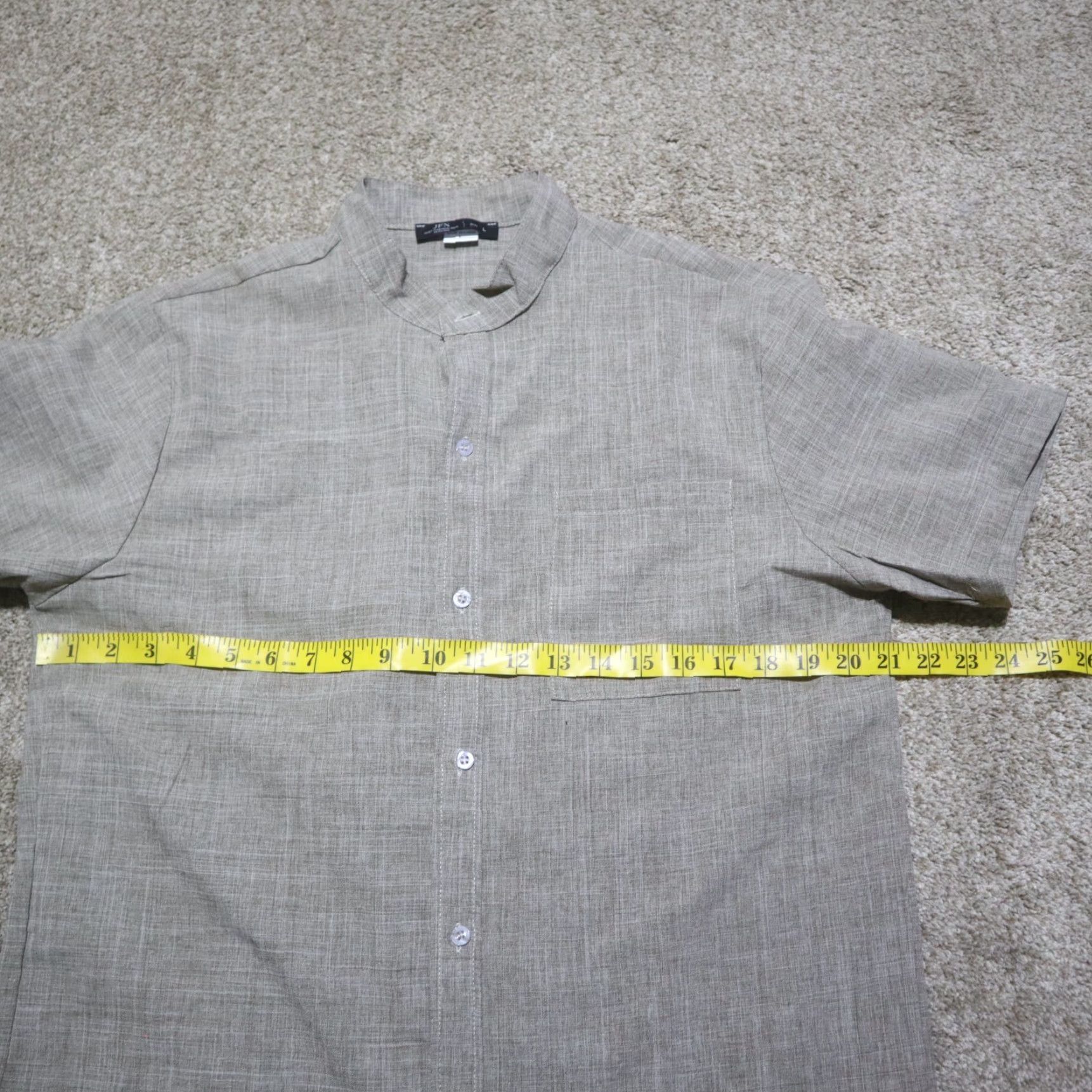 Vintage JFN Shirt Adult L Brown Short Sleeve Shirt Mens L Brown Shirt JFN Shirt Dress Shirt Size US L / EU 52-54 / 3 - 5 Thumbnail