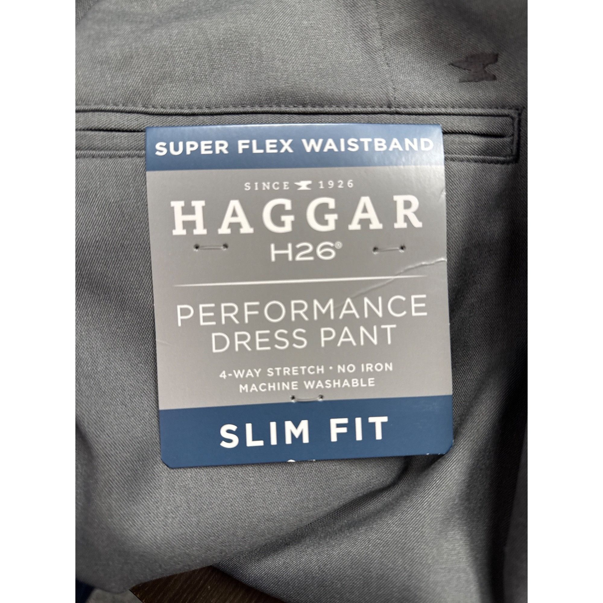 Haggar Haggar H26 Mens Performance 4-Way Stretch Slim Fit Trousers Size US 36 / EU 52 - 10 Thumbnail