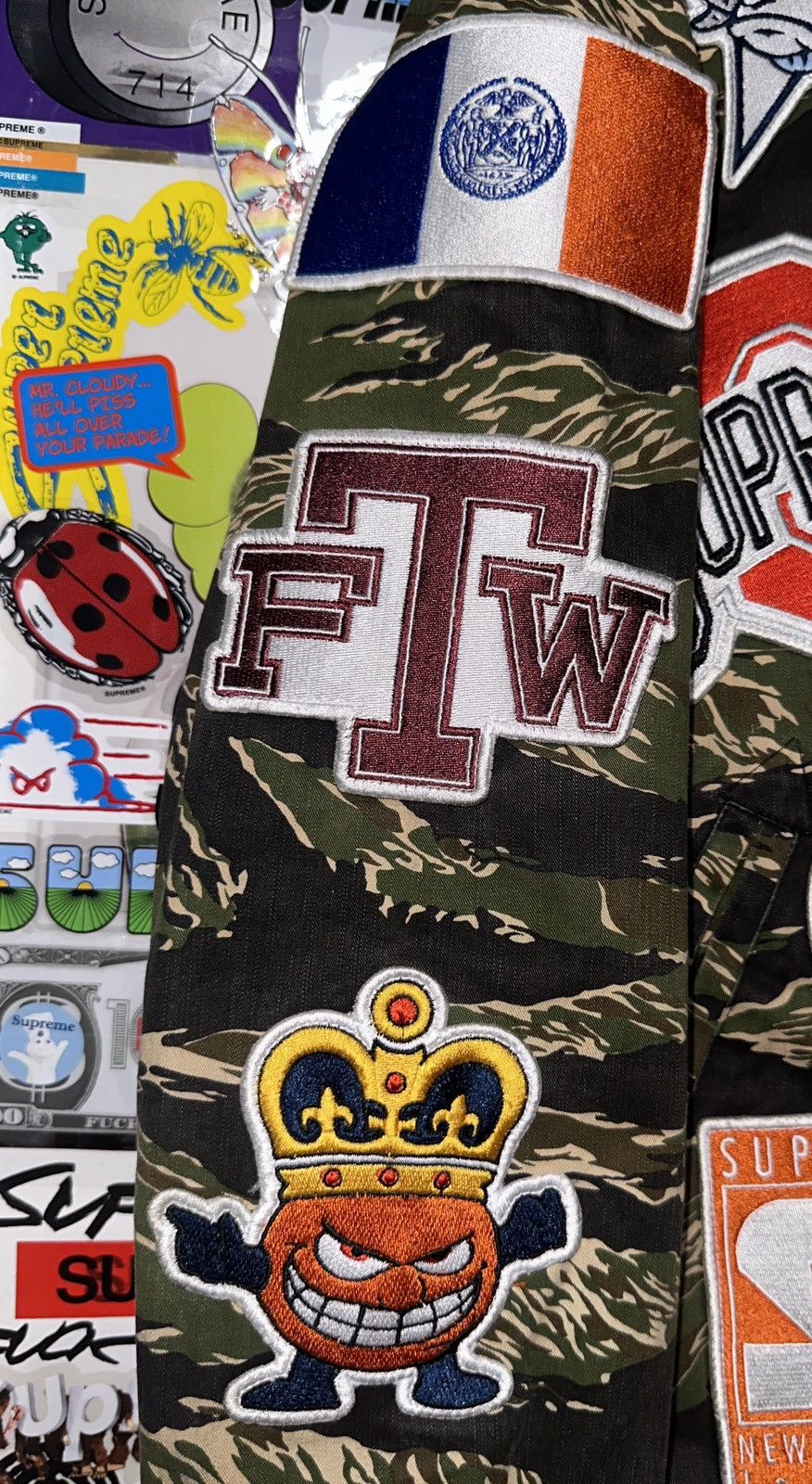 NCAA 2007 Supreme NCAA FTW Varsity Jacket Tiger Camo Patches OG Size US S / EU 44-46 / 1 - 3 Thumbnail