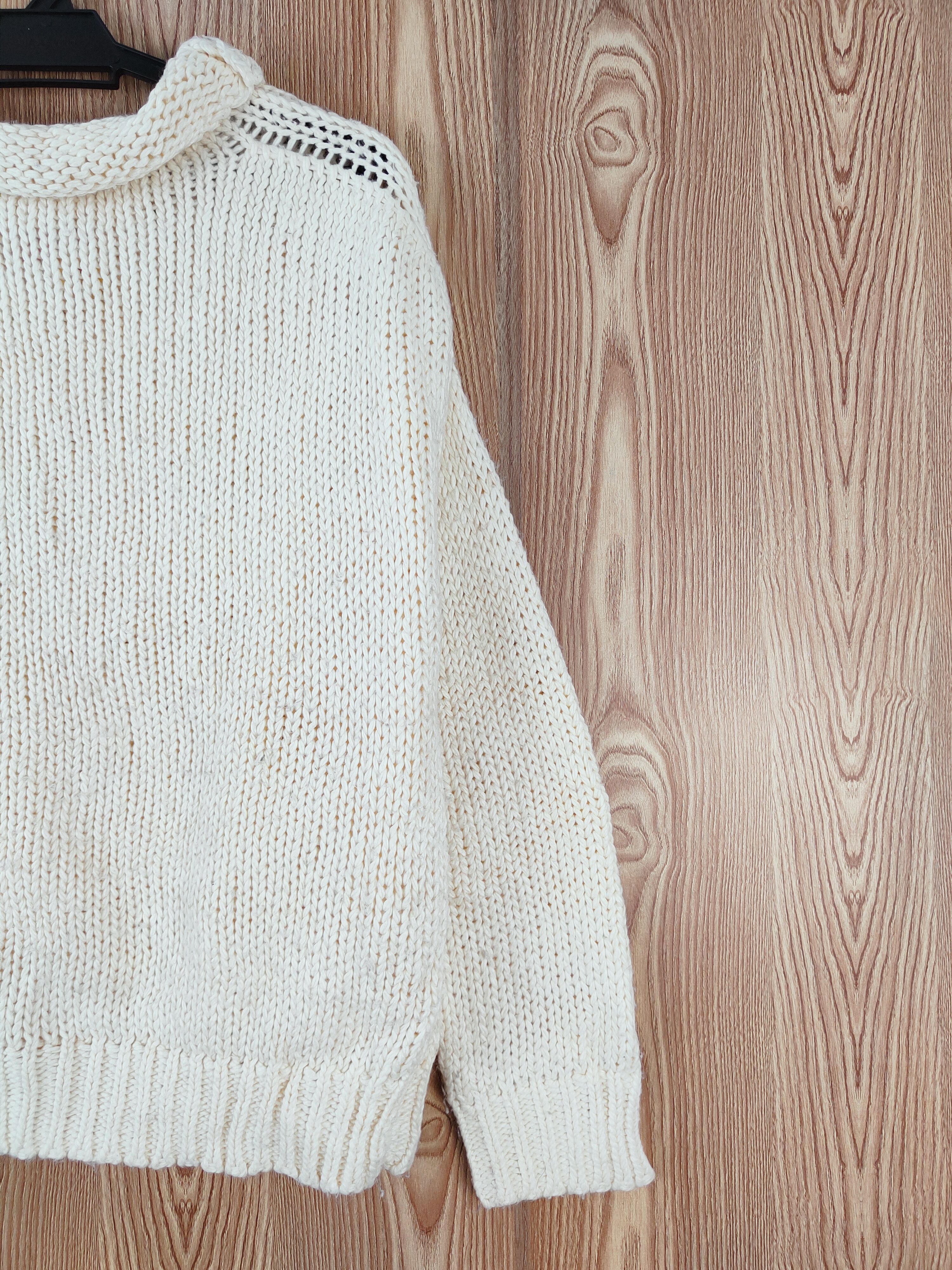 Vintage Bad-Stevie Beige Knitwear Sweatshirts #W485 Size US M / EU 48-50 / 2 - 6 Thumbnail