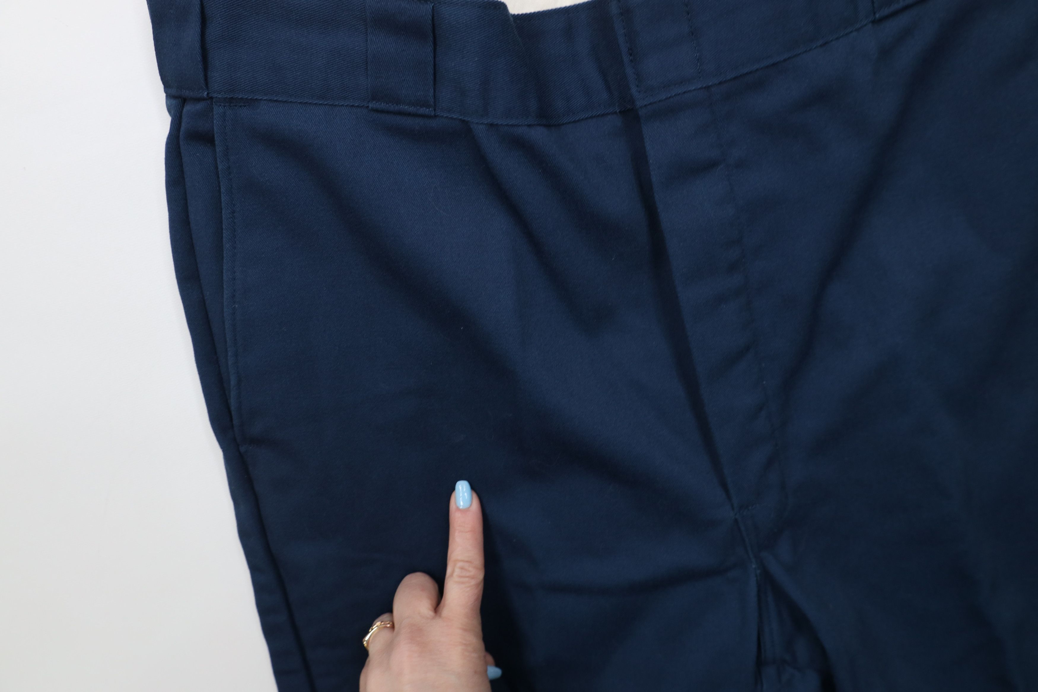 Dickies Vintage 70s Dickeis Chamois Lined Wide Leg Pants Blue USA Size US 38 / EU 54 - 7 Thumbnail