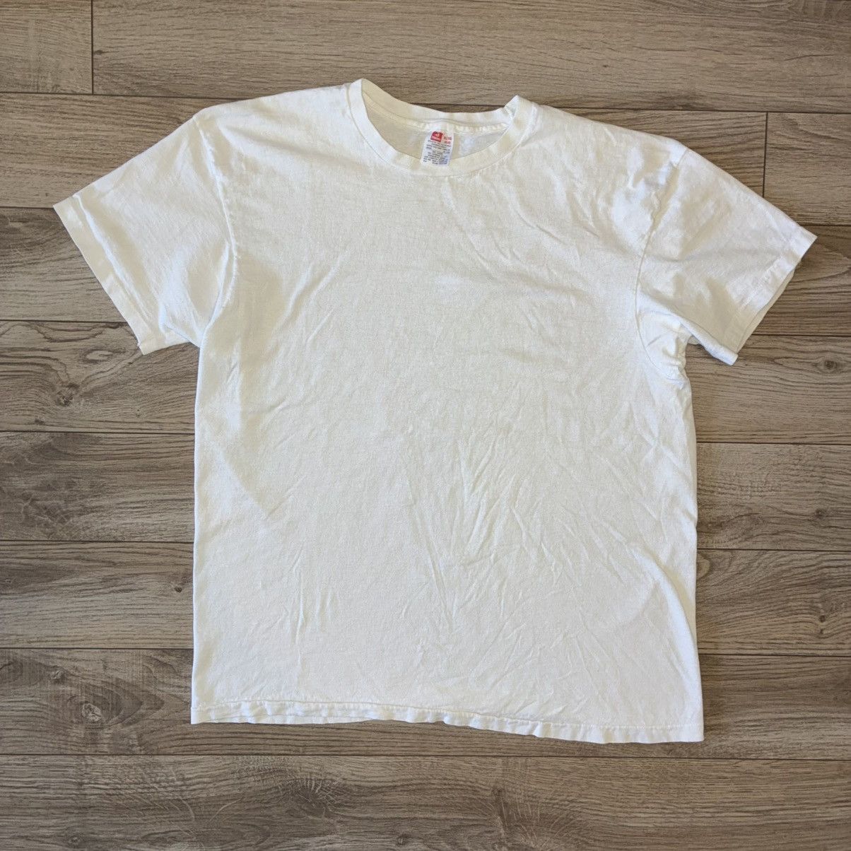 Hanes 90s blank white tee Size US L / EU 52-54 / 3 - 3 Thumbnail