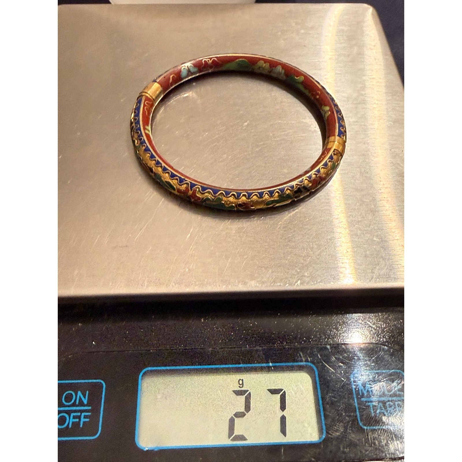 Other Vintage Cloisonné Hinged Bangle Bracelet Size ONE SIZE - 10 Thumbnail