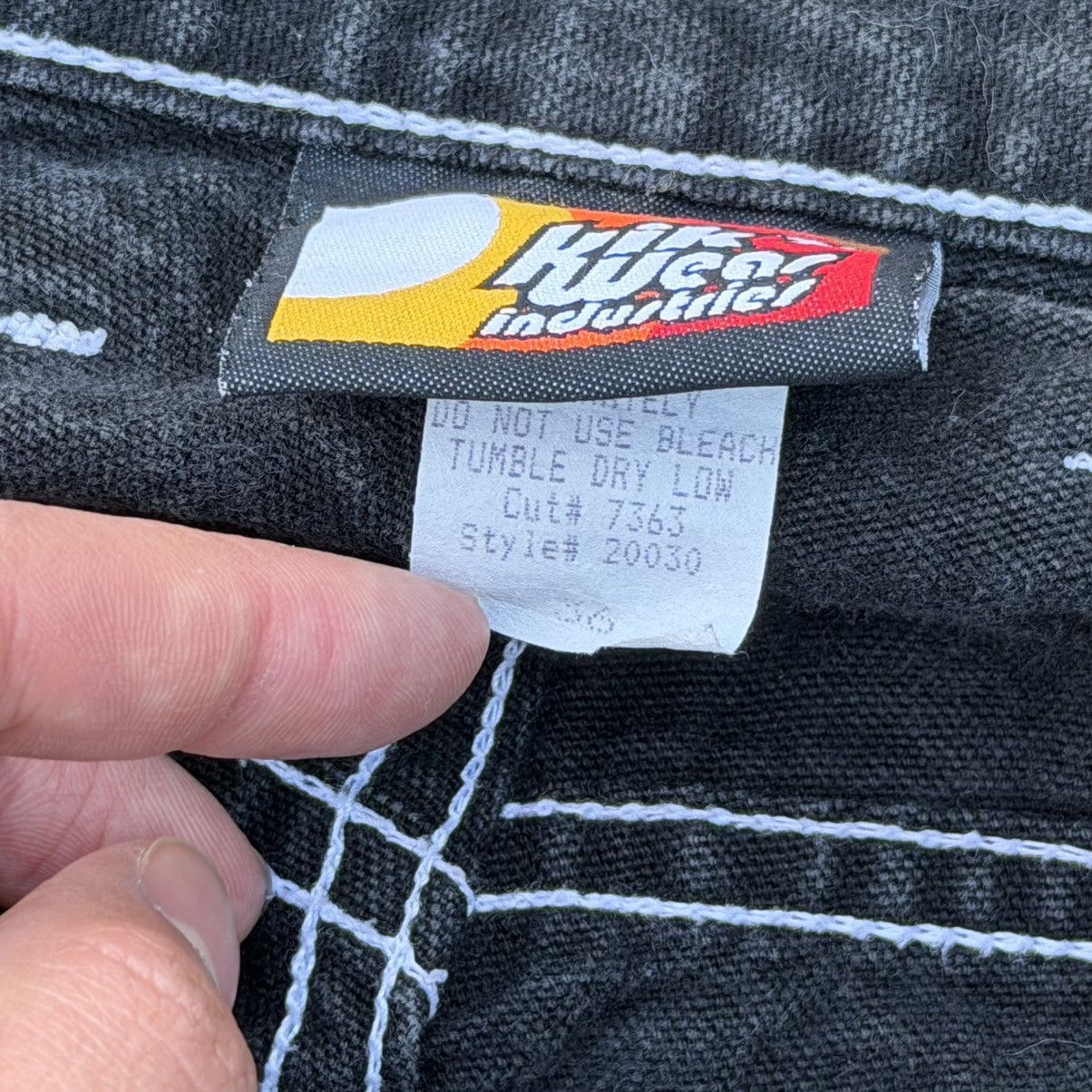 JNCO Vintage 90s Kikwear Cargo Denim Black Pants Sz 34 Rave Jnco Size US 30 / EU 46 - 6 Thumbnail