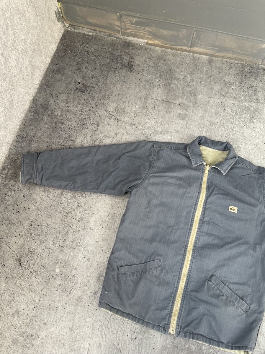 Quiksilver Vintage Quiksilver Big Logo Two Sided Corduroy Y2K Jacket Size US XS / EU 42 / 0 - 6 Thumbnail