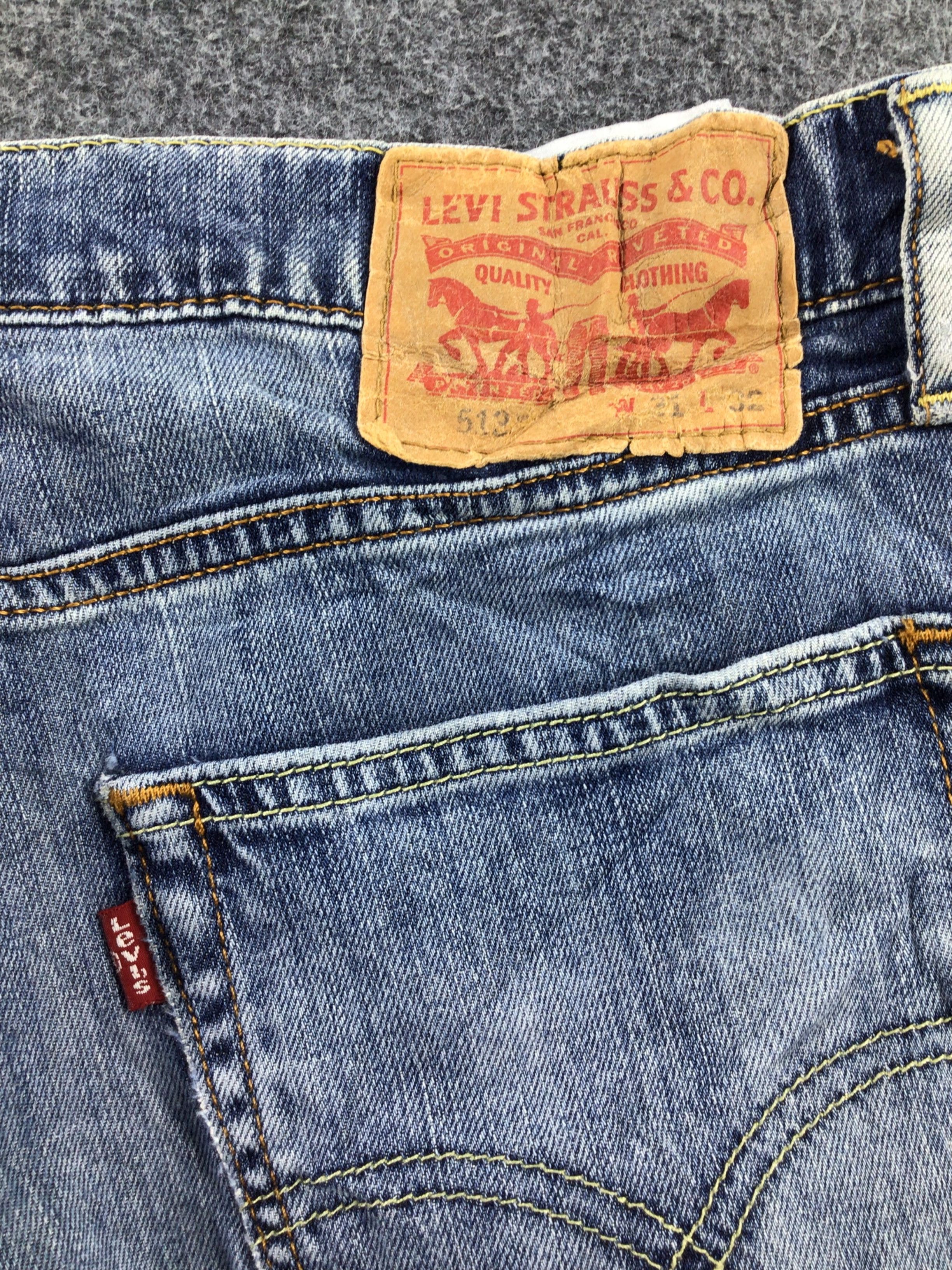 Levi's Vintage Levis 513 Jeans Faded Blue Denim KJ268 Size US 32 / EU 48 - 5 Thumbnail