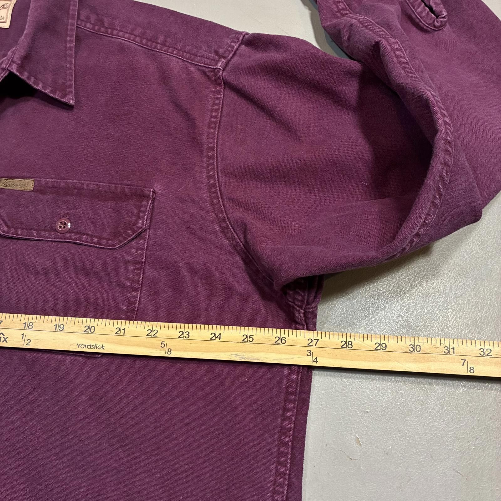 Woolrich Woolen Mills Vintage Woolrich Purple Chamois Oversized Work Shirt Size US XL / EU 56 / 4 - 8 Thumbnail