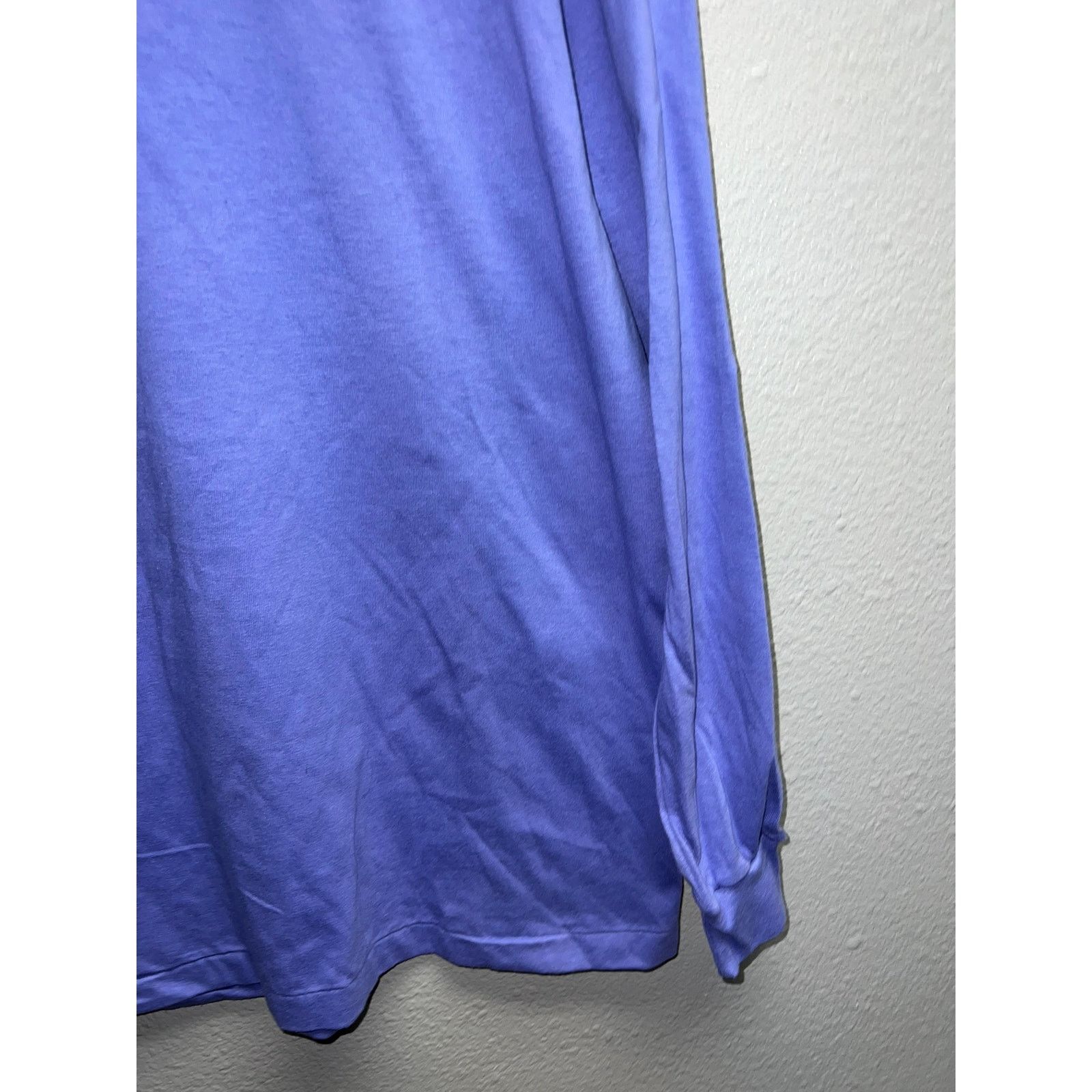 Vintage Vintage Purple Blank Long Sleeve Shirt USA Made 90s Tee VTG Size US L / EU 52-54 / 3 - 4 Thumbnail