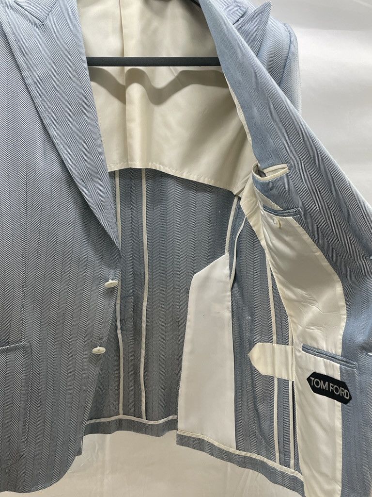 Tom Ford TOM FORD Spencer Basic Base D Silk Unlined Two Button Blazer Size 38R - 16 Thumbnail