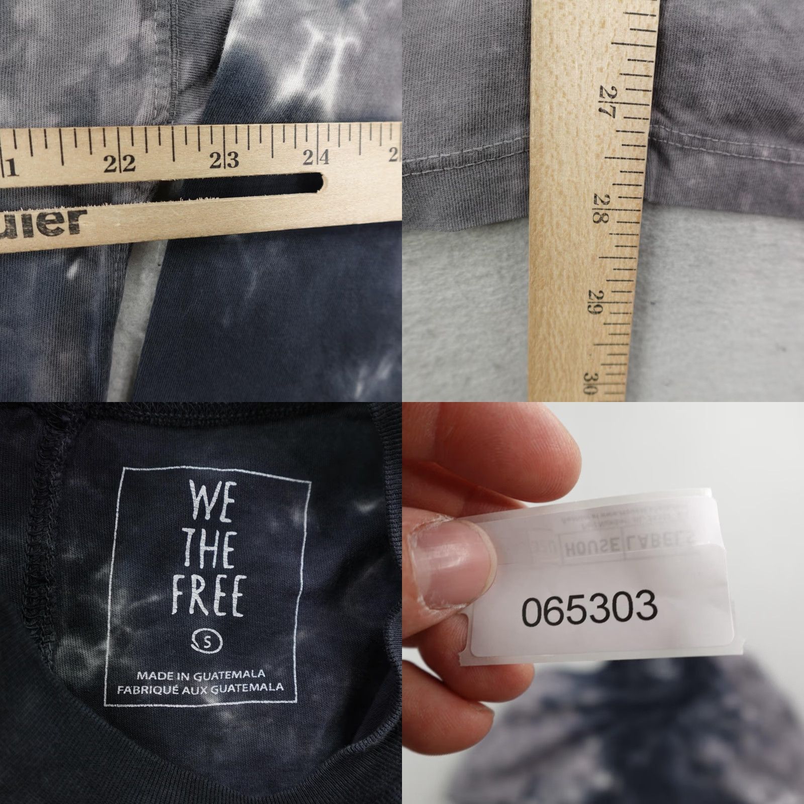 Vintage We The Free Shirt Womens Small Gray Tie Dye Oversized Boho Knit Cotton Blend Crew Neck Long Sleeve Pullover Casual Size S / US 4 / IT 40 - 8 Thumbnail