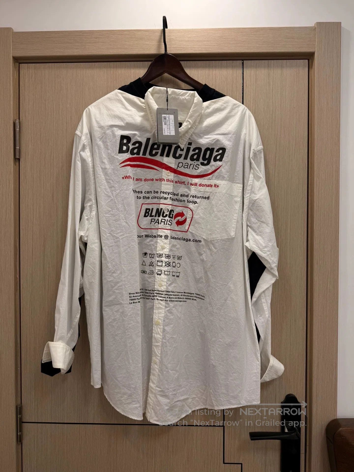 Balenciaga Balenciaga 2021FW Fake Two-Piece Shirt. Size US XS / EU 42 / 0 - 1 Thumbnail