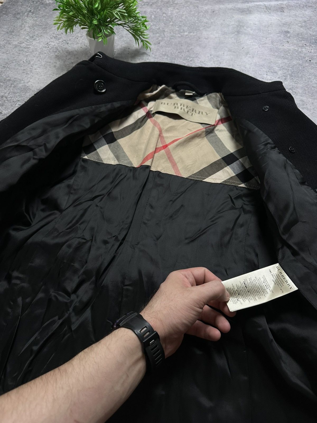 Burberry Burberry Brit Wool Lux Virgin Women Coat Jacket Size XL / US 12-14 / IT 48-50 - 10 Thumbnail